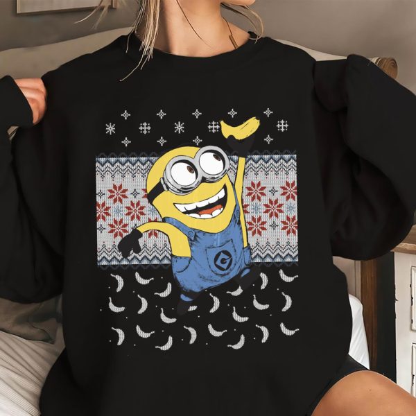 Despicable Me Minion Banana Christmas Party Shirt Family Matching Pajamas