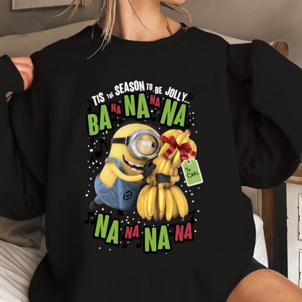 Despicable Me Minion Banana Christmas Party Sweatshirt