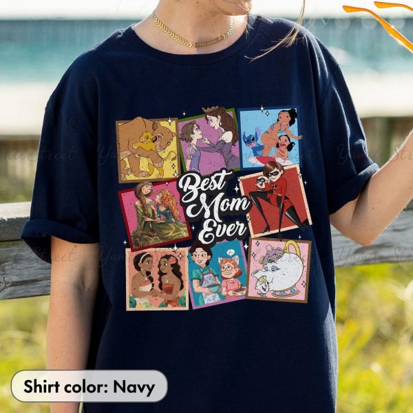 Disney Characters Best Mom Ever Mother’s Day T Shirt