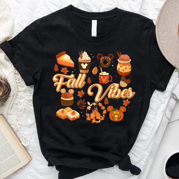 Disney Fall Vibes Halloween Thanksgiving Shirt