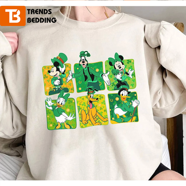 Disney Kingdom Mickey And Friends St Patricks Day Sweatshirt