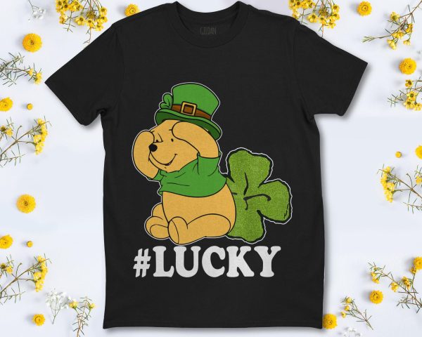 Disney Pooh Winnie The Lucky Shamrock St. Patrick’s Day T Shirt