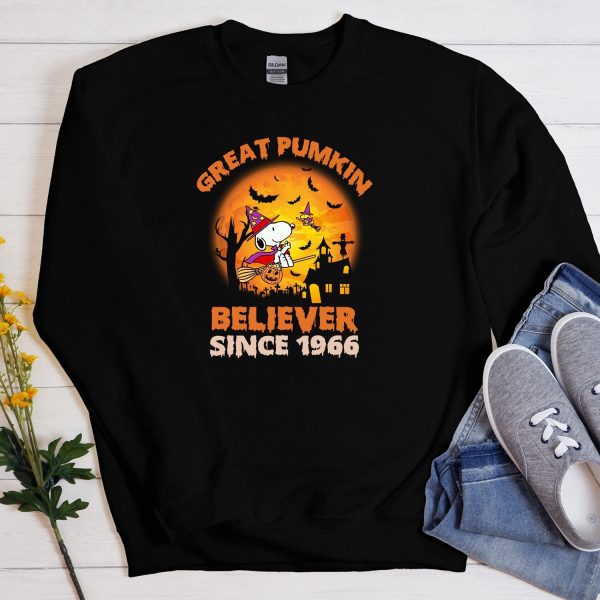 Disney Snoopy Great Pumpkin Believer Since 1966 Super Cute Shirt