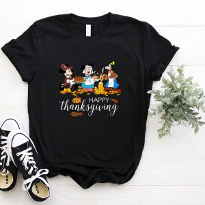 Disney Thanksgiving Micky Minnie Goofy Party Shirt