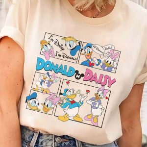 Disney Vacation 2023 Donald Daisy Disneyworld Disneyland Family Shirt