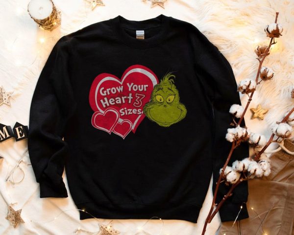 Dr. Seuss Grinch Grow Your Heart Christmas Unisex T Shirt