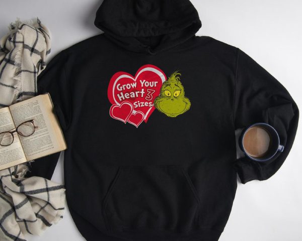 Dr. Seuss Grinch Grow Your Heart Christmas Unisex T Shirt