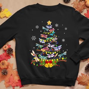 Dragonfly Christmas Tree Funny Xmas Sweashirts
