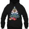 Dragonfly Christmas Tree Vintage Insects Lovers Xmas Lights Hoodie