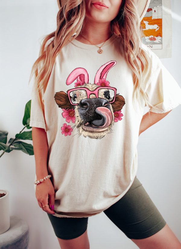 Easter Bunny Ears Cow Head Shirt