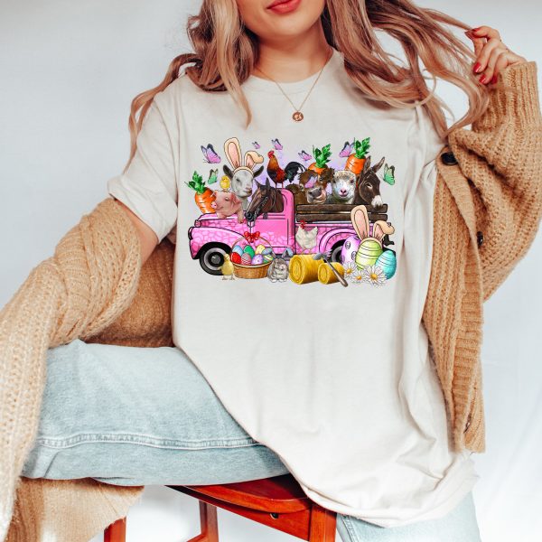 Easter Day Farm Animals Truck Shirt