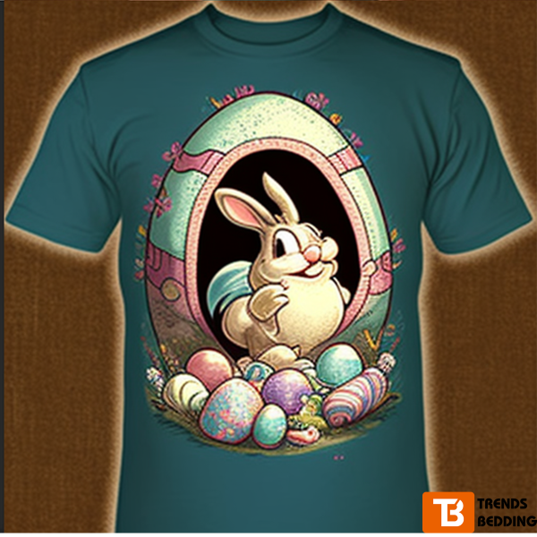 Easter Egg Bunny Unisex Tee Shirt 2023 Trend Gift