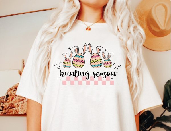 Easter Hunting Season Bunny Ears Eggs Shirt