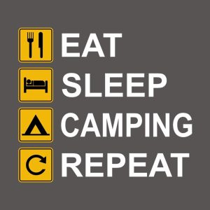 Eat Sleep Camping Repeat - T-shirt 1 Eat Sleep Camping Repeat T shirt 2
