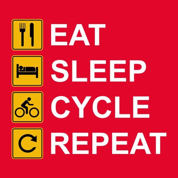 Eat Sleep Cycle Repeat – T-shirt