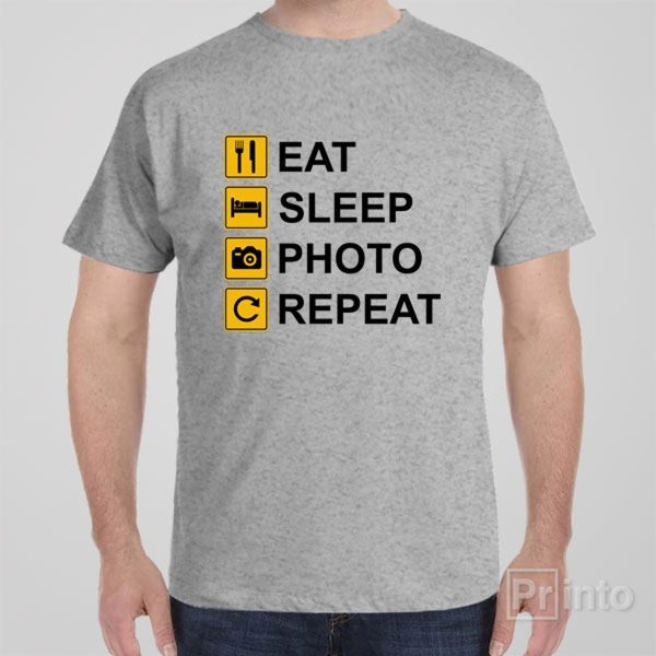 Eat Sleep Photo Repeat – T-shirt