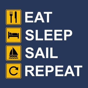 Eat Sleep Sail Repeat - T-shirt 1 Eat Sleep Sail Repeat T shirt 2