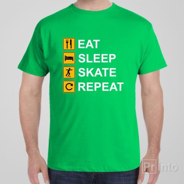 Eat Sleep Skate Repeat – T-shirt