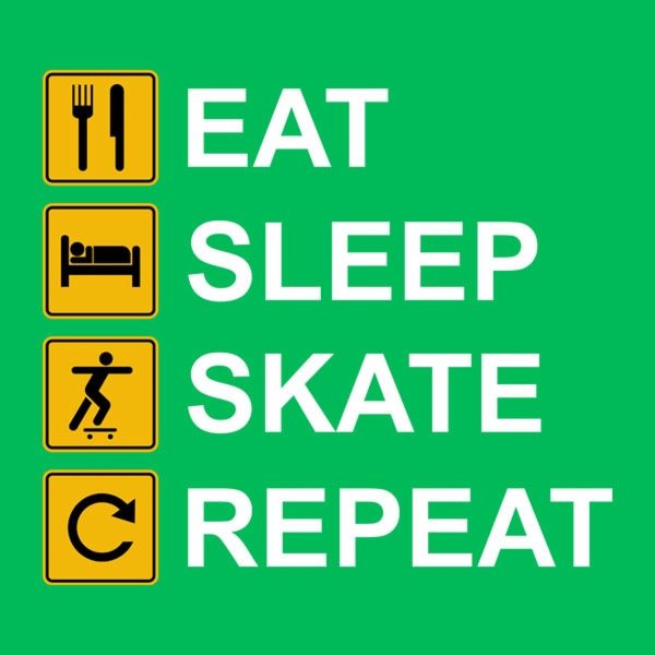 Eat Sleep Skate Repeat – T-shirt