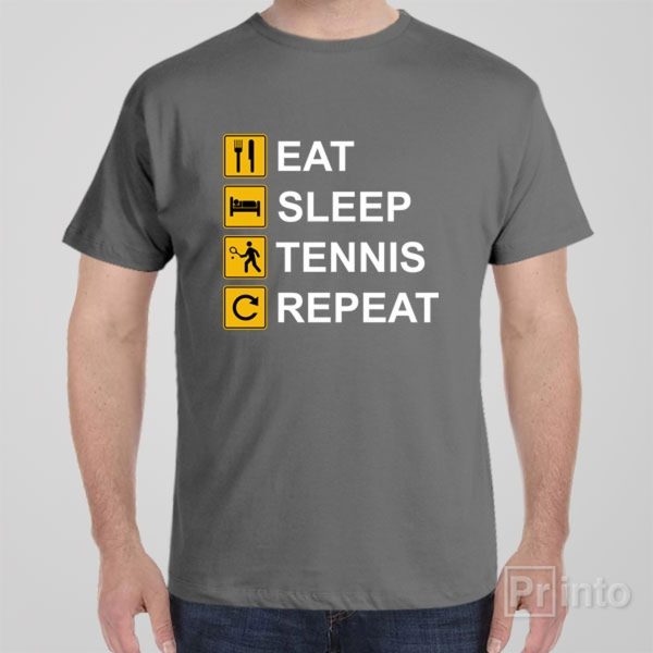 Eat Sleep Tennis Repeat – T-shirt