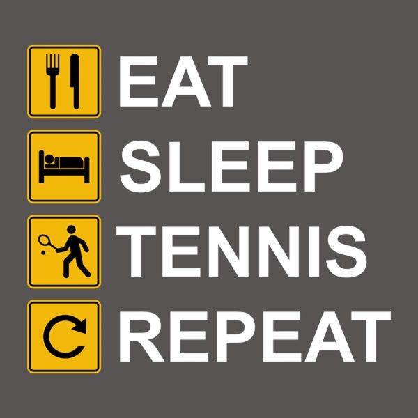 Eat Sleep Tennis Repeat – T-shirt