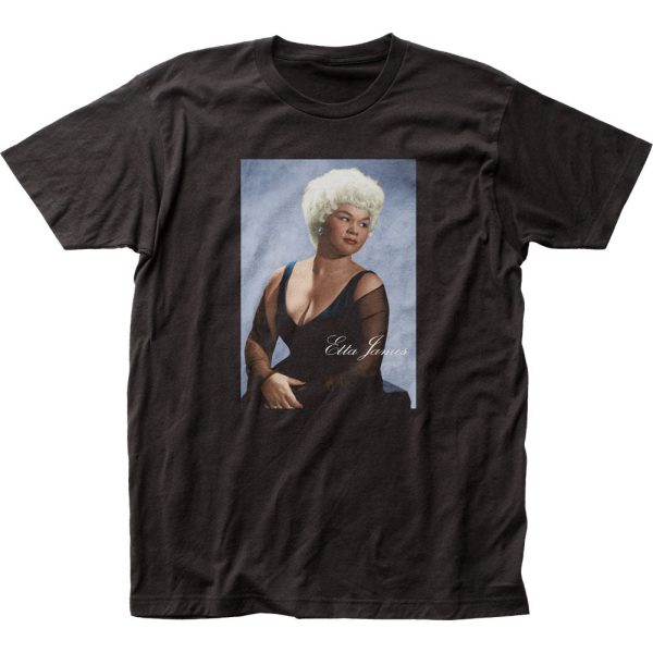 Etta James Portrait Mens T Shirt Black_1997