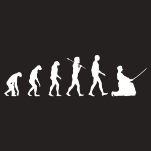 Evolution of samurai T shirt 2
