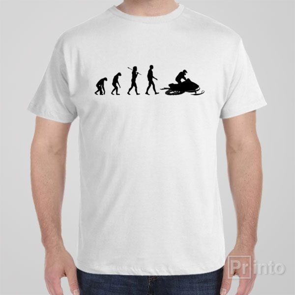 Evolution of snowmobile – T-shirt