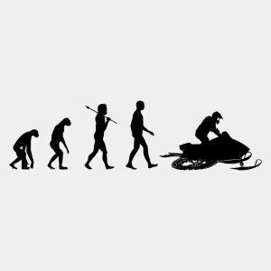 Evolution of snowmobile T shirt 2