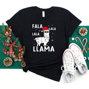 Fa La Llama Funny Christmas Unisex T Shirt
