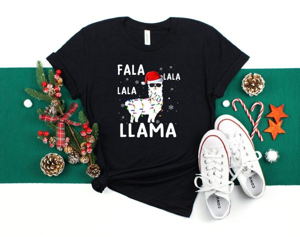 Fa La Llama Funny Christmas Unisex T Shirt