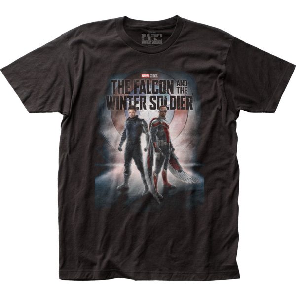 Falcon and the Winter Soldier Duo Mens T Shirt Black_5361