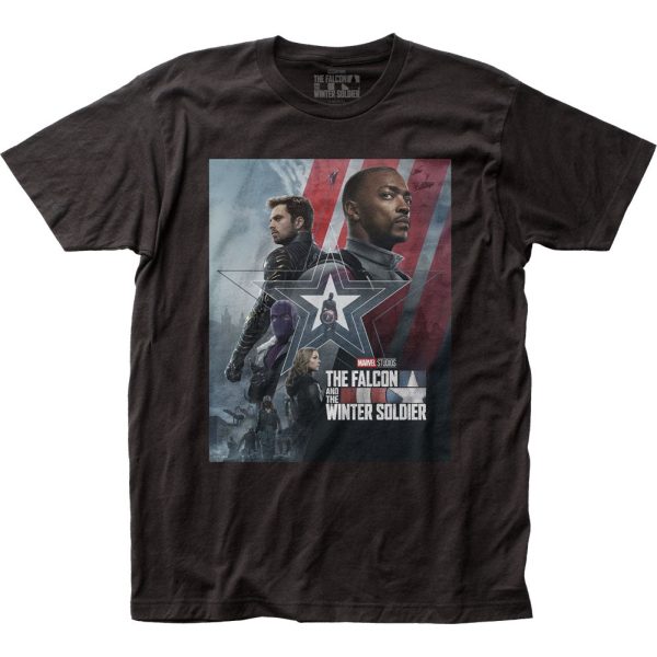 Falcon and the Winter Soldier FWS Poster 2 Mens T Shirt Black_9431
