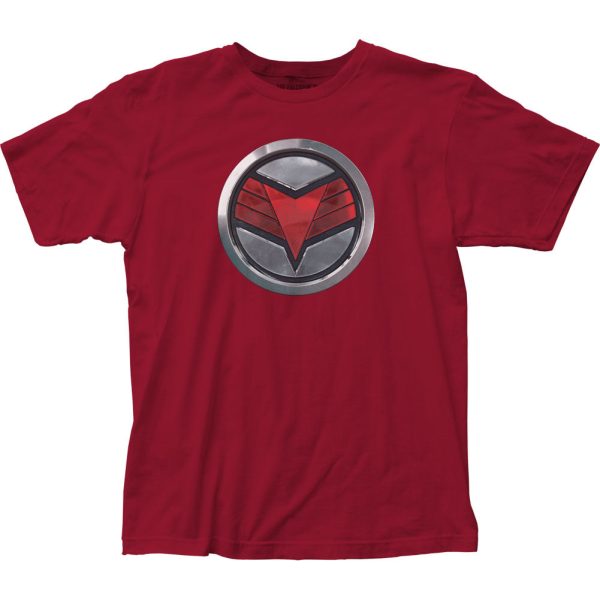 Falcon and the Winter Soldier Falcon Logo Mens T Shirt Red_3020