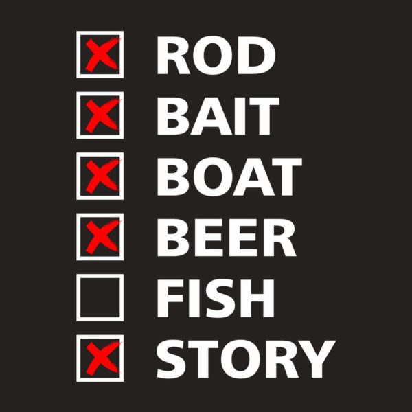 Fishing checklist – T-shirt