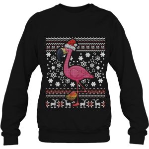 Flamingo Taco Santa Hat Christmas Sweatshirt Gift For Kids