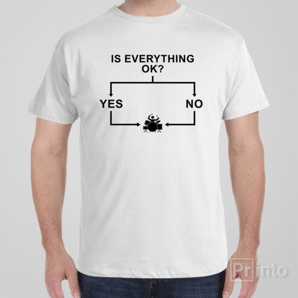 Flowchart (Drums) – T-shirt