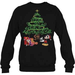 For Unto You Is Born This Day In The City Of David A Saviour Which Christ Lord Mickey And Minnie Christmas Tree Sweatshirt