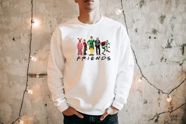Friends Christmas Ugly Plus Size Sweatshirt