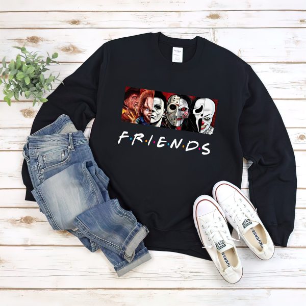 Friends Horror Characters Happy Halloween Shirt