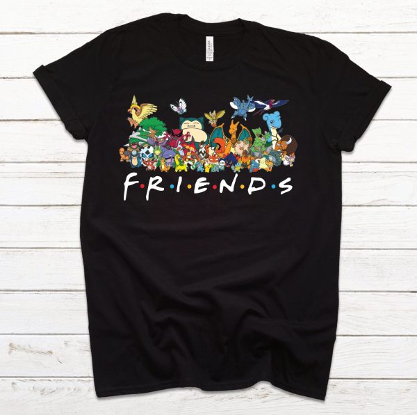 Friends Pokemon Christmas Shirt Gift For Anime Lover