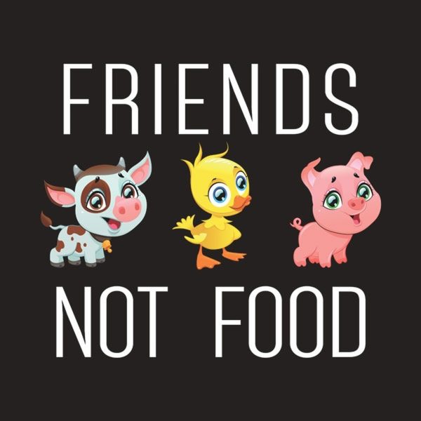 Friends, not food – T-shirt