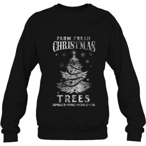Funny Christmas Farm Fresh Trees Sweatshirt Gift Xmas Boy