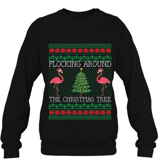 Funny Christmas Flamingo Ugly Sweater Shirts