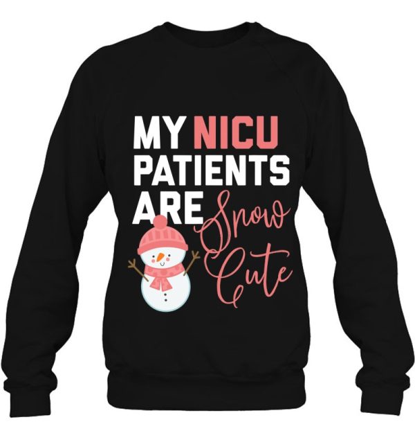 Funny Christmas Nicu Nurse Snow Cute Sweatshirt