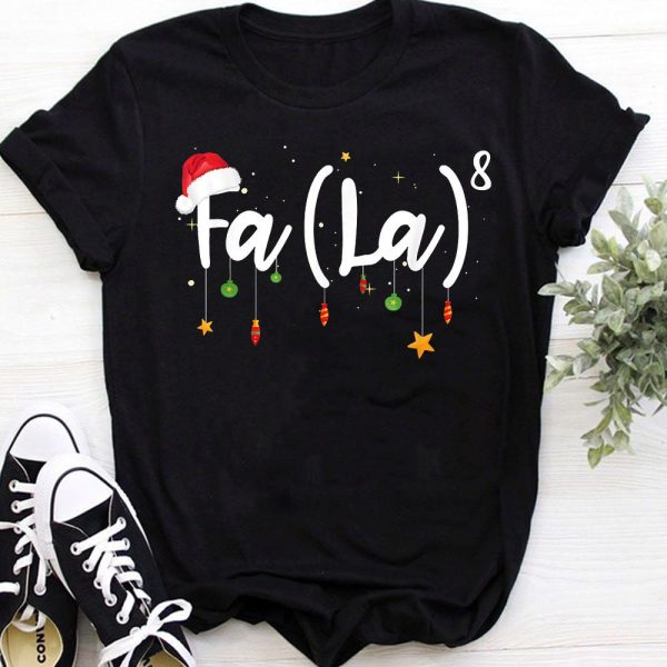 Funny Christmas Santa Fa La 8 Math Gift Sweatshirt