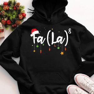 Funny Christmas Santa Fa La 8 Math Gift Sweatshirt 3