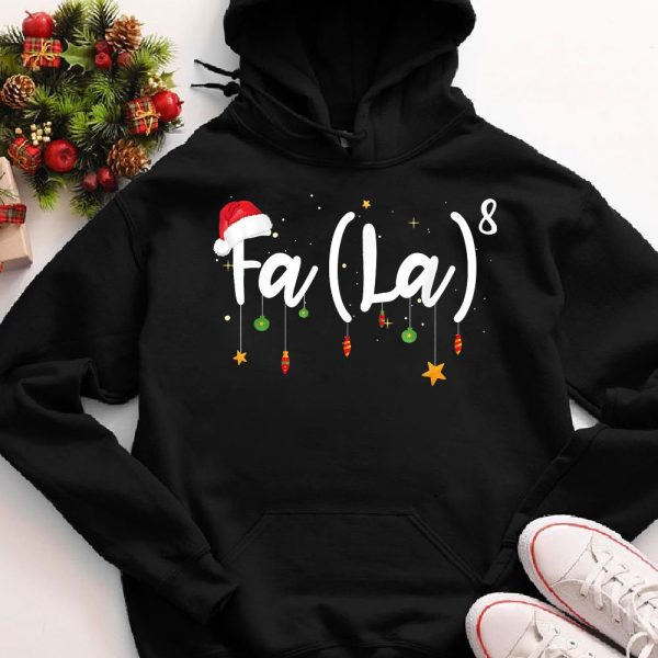 Funny Christmas Santa Fa La 8 Math Gift Sweatshirt