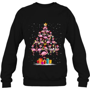 Funny Christmas Tree Flamingo Hat Santa Best Xmas For Babies Sweatshirt