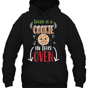 Funny Cookie Christmas Couple Pregnancy Announcement Hoodie